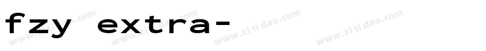 fzy extra字体转换